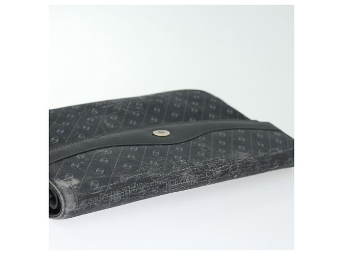 GUCCI Clutch Bag Leather Black Gold Auth 85496 Golden - view 5