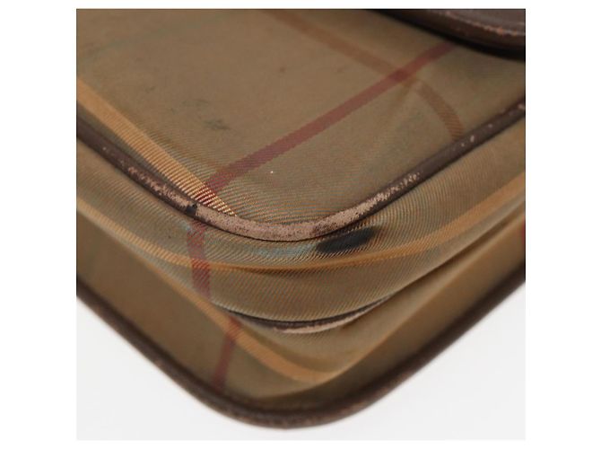 Salvatore Ferragamo Borsa a spalla Ferragamo MCM Burberrys in pelle PVC 4 pezzi marrone nero Auth ki4659 - vista 13