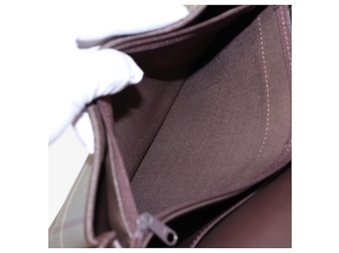 Salvatore Ferragamo Borsa a spalla Ferragamo MCM Burberrys in pelle PVC 4 pezzi marrone nero Auth ki4659 - vista 15