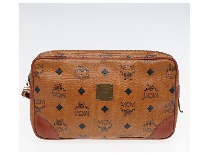 Salvatore Ferragamo Borsa a spalla Ferragamo MCM Burberrys in pelle PVC 4 pezzi marrone nero Auth ki4659 - vista 2