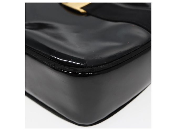 Salvatore Ferragamo Borsa a spalla Ferragamo MCM Burberrys in pelle PVC 4 pezzi marrone nero Auth ki4659 - vista 27