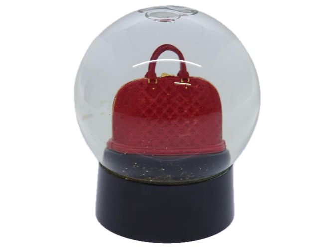 LOUIS VUITTON Snow Globe Alma VIP Limited Clear Red LV Auth 85596 - view 2