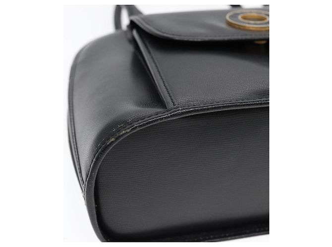 Céline Borsa a mano CELINE in pelle 2 vie nera e oro Auth 85493 Nero D'oro - Ansicht 15