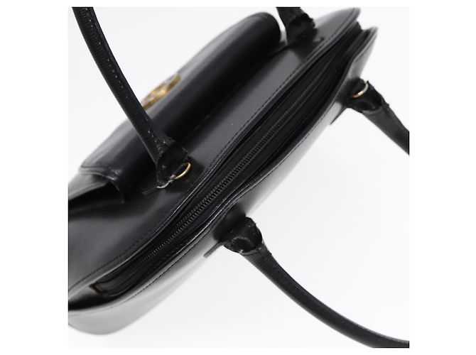 Céline Borsa a mano CELINE in pelle 2 vie nera e oro Auth 85493 Nero D'oro - Ansicht 6