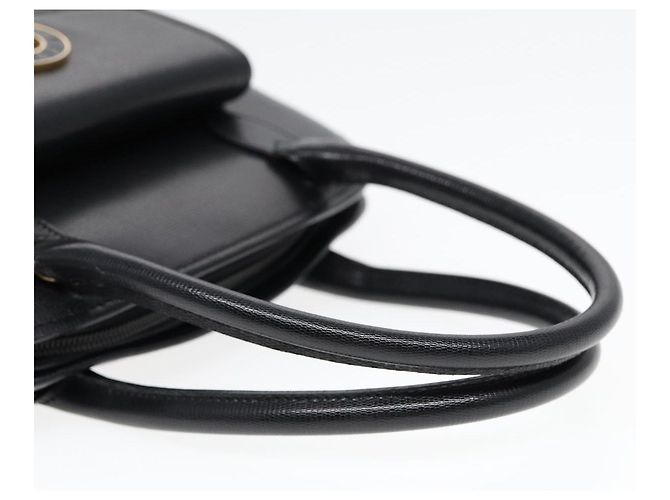 Céline Borsa a mano CELINE in pelle 2 vie nera e oro Auth 85493 Nero D'oro - Ansicht 7