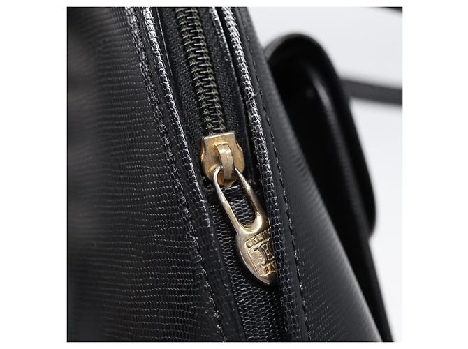 Céline Borsa a mano CELINE in pelle 2 vie nera e oro Auth 85493 Nero D'oro - Ansicht 9