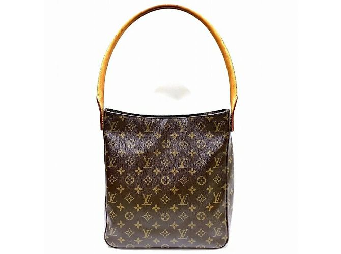 Borsa Tote Louis Vuitton Monogram Looping GM Marrone - vista 2