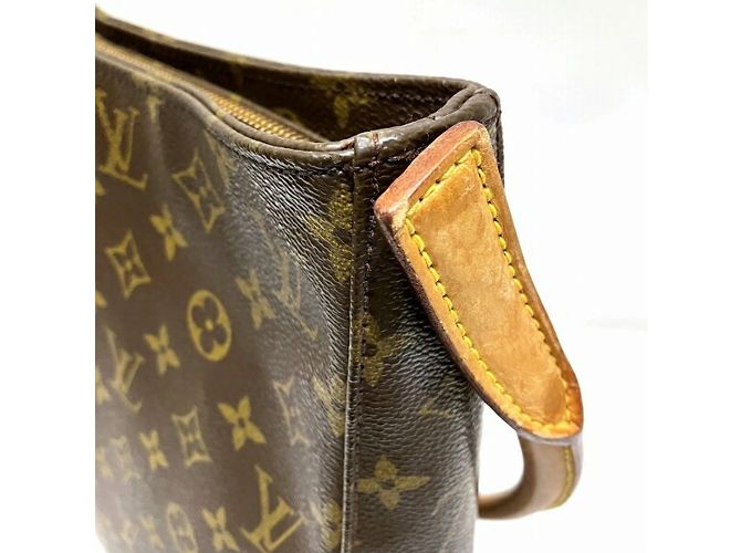 Borsa Tote Louis Vuitton Monogram Looping GM Marrone - vista 4