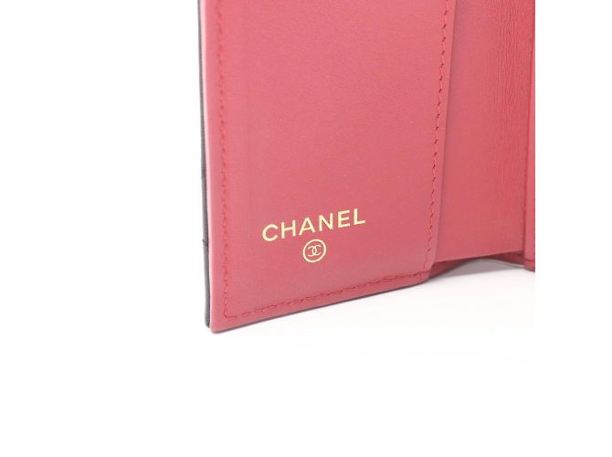 Chanel 19 Matelassé Dreifach-Brieftasche Schwarz - Ansicht 5