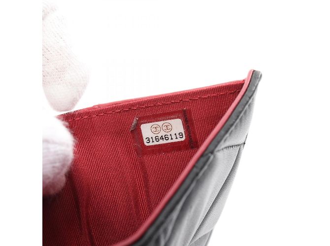 Chanel 19 Matelassé Dreifach-Brieftasche Schwarz - Ansicht 6