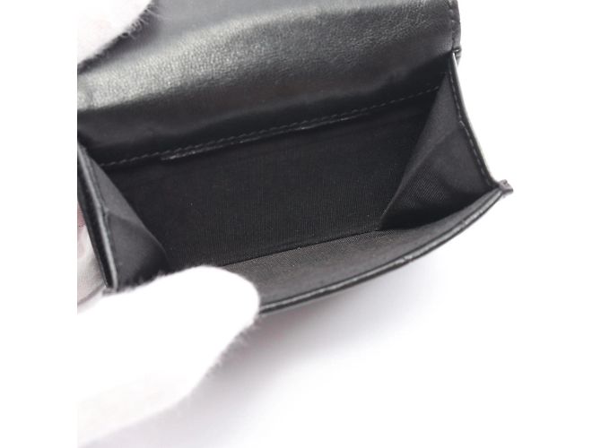 Chanel 19 Matelassé Dreifach-Brieftasche Schwarz - Ansicht 7