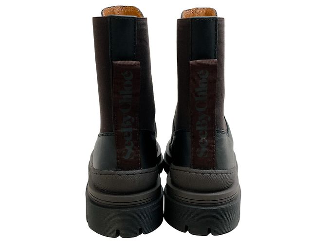 See by Chloé Bottes Alli See by Chloe noires / marron - vue 5