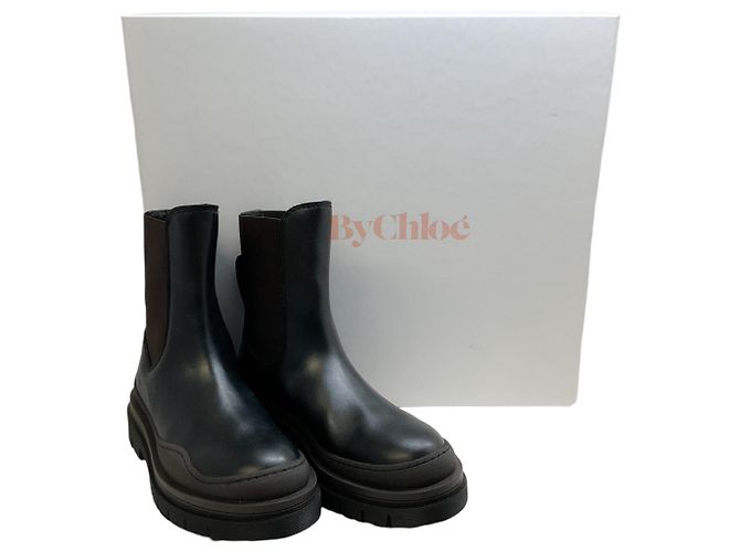 See by Chloé Bottes Alli See by Chloe noires / marron - vue 6