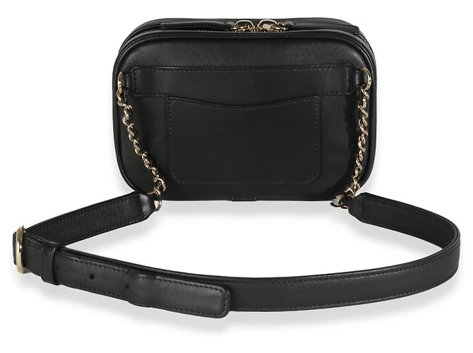 Camera Borsa a vita Chanel in agnello nero CC Mania - vista 2