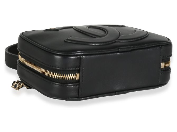 Camera Borsa a vita Chanel in agnello nero CC Mania - vista 6