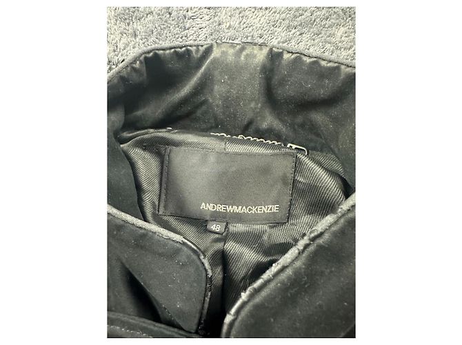 Autre Marque Giacca nera con borchie Andrew Mackenzie primi anni 2000. Nero - vista 5