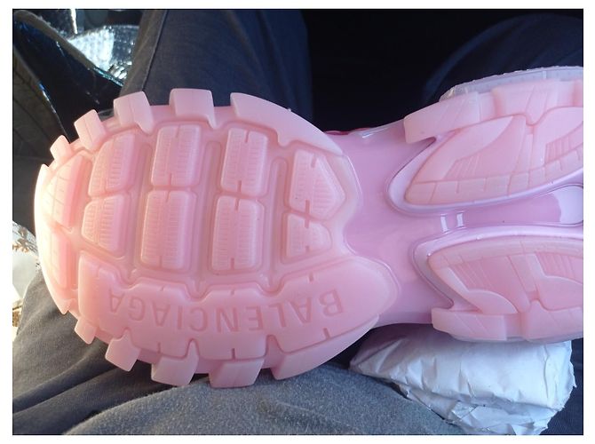 Sneakers Balenciaga in pelle rosa - vista 2