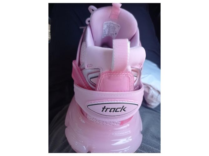 Sneakers Balenciaga in pelle rosa - vista 6