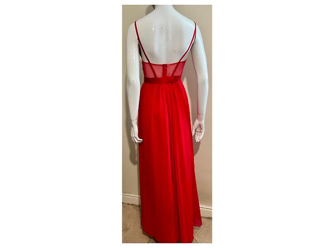 Abendkleid "Valentina" von Vera Wang Rot - Ansicht 4