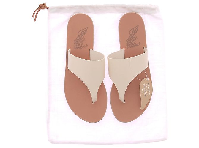 Sandali Ancient Greek Sandals T.EU 39 Pelle Bianco - vista 8