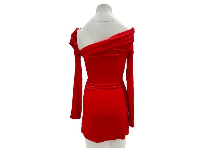 Autre Marque MIRAE Kleider T.FR 36 Viskose Rot - Ansicht 2