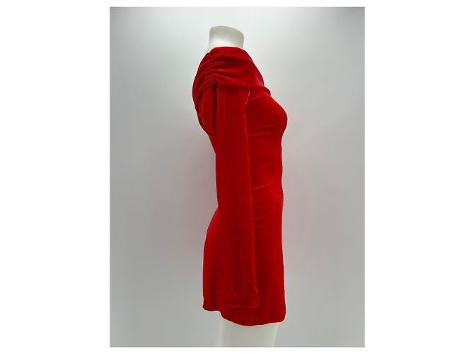 Autre Marque MIRAE Kleider T.FR 36 Viskose Rot - Ansicht 3