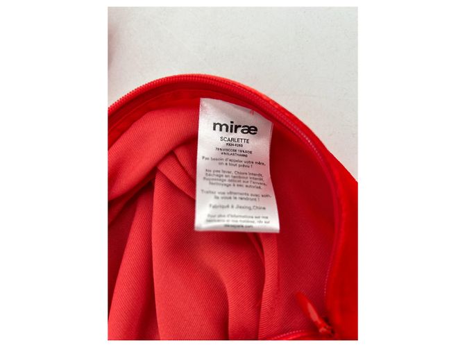 Autre Marque MIRAE Kleider T.FR 36 Viskose Rot - Ansicht 6