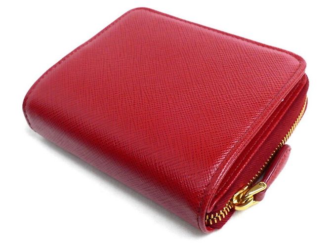 Prada Saffiano Triangle Bi-fold Wallet - view 2