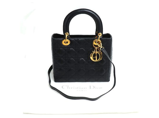Borsa a Spalla 2 Vie Christian Dior Lady Medium Cannage - vista 9