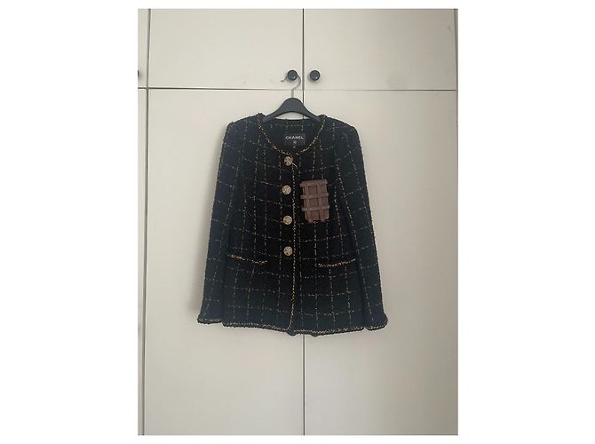 Cambon Chaqueta de Silla de Pasarela Chanel 2016 Negro - vista 2