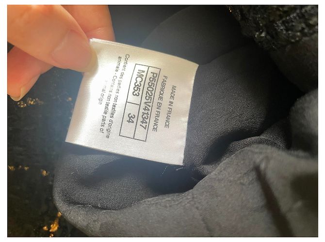 Cambon Chaqueta de Silla de Pasarela Chanel 2016 Negro - vista 8