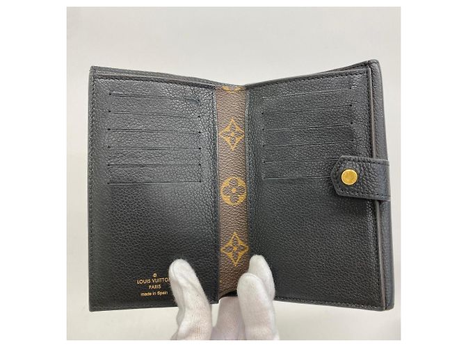 Louis Vuitton Monogramm Pallas Kompaktgeldbörse Braun Schwarz - Ansicht 3