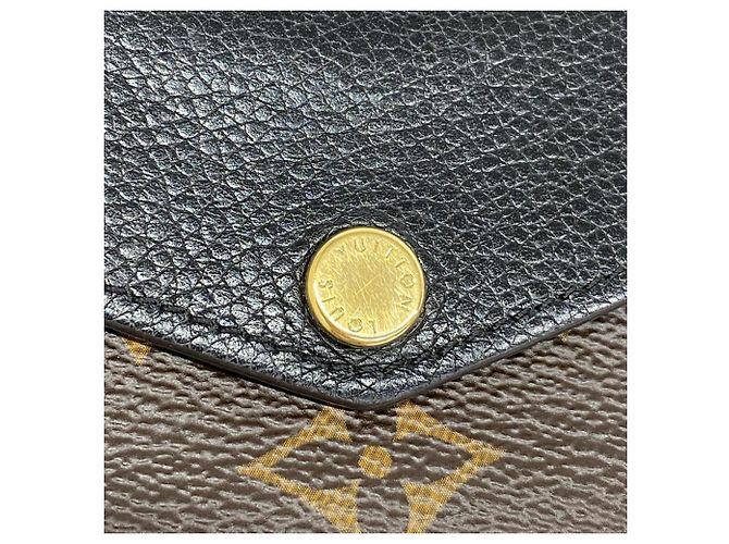 Louis Vuitton Monogramm Pallas Kompaktgeldbörse Braun Schwarz - Ansicht 9