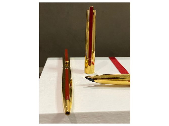 Autre Marque Set Waterman Penna Stilografica e Penna a Sfera Oro Punta Oro 18k D'oro - vista 2