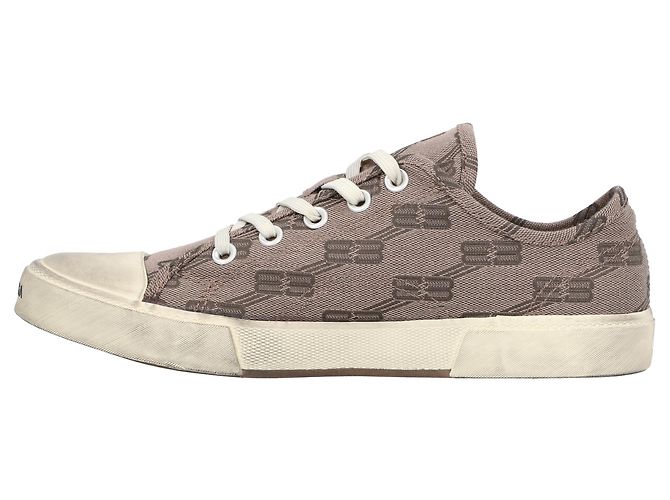 Balenciaga Paris Low Bb Monogramma Marrone - vista 2