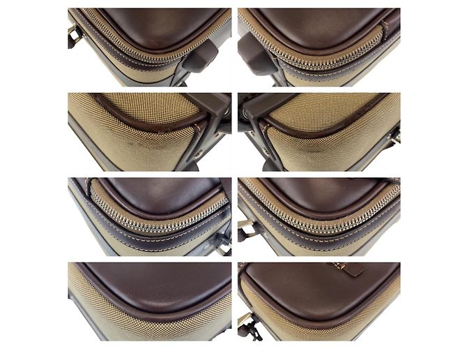 Prada Canvas/Leder Jacquard Reisetasche - Ansicht 4