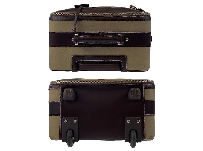 Prada Canvas/Leder Jacquard Reisetasche - Ansicht 6