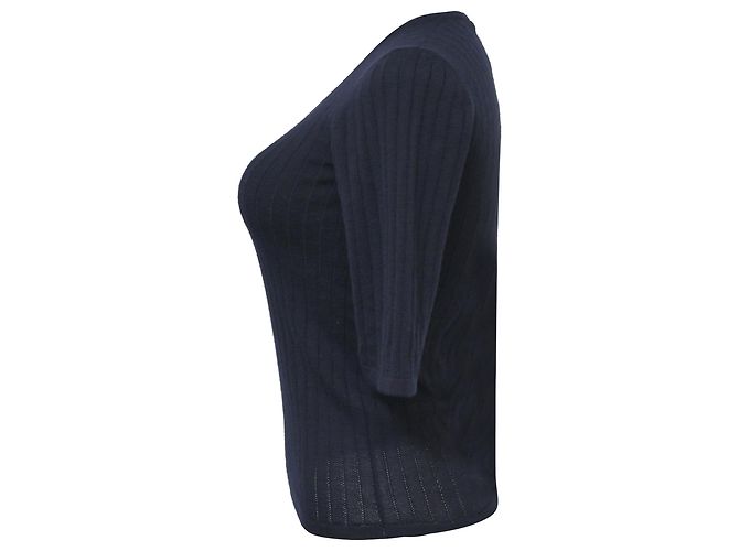 Giorgio Armani Strickoberteil aus schwarzem Kaschmir - Ansicht 2