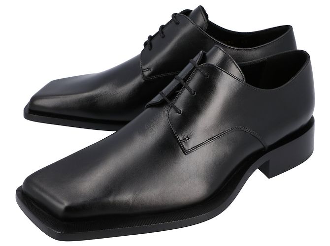 Scarpe Derby in pelle Balenciaga nere - vista 3