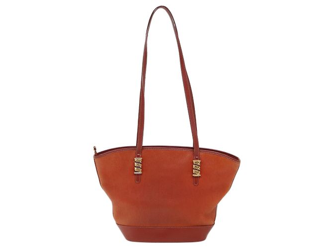 Loewe Tote Tasche aus Leder orange - Ansicht 2