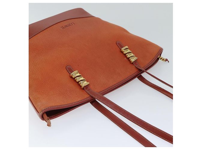 Loewe Tote Tasche aus Leder orange - Ansicht 4
