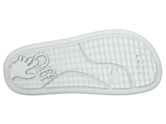 Infradito chunky con ritagli Off White Meteor Grigio - vista 4