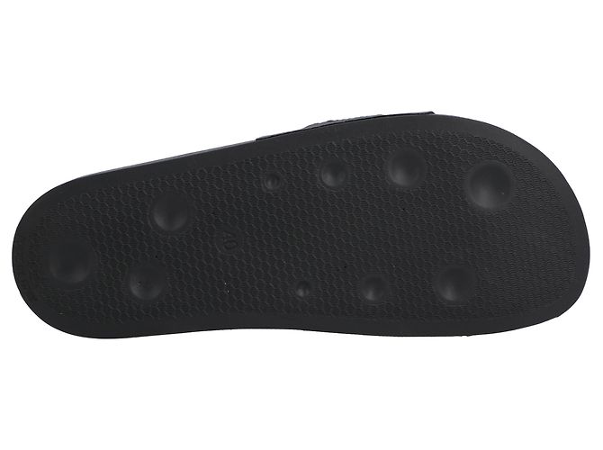 Infradito in pelle con logo Off White Nero - vista 5