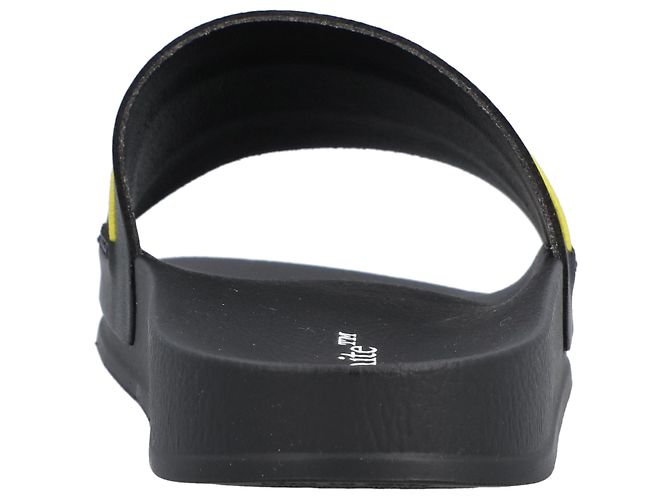 Infradito in pelle con logo Off White Nero - vista 3
