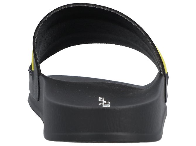 Infradito in pelle con logo Off White Nero - vista 4