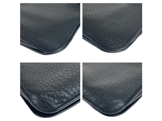 Hermès Portafoglio unisex Hermes Dogon Long Duo Nero Togo - vista 3