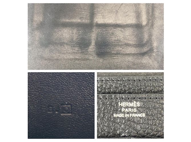 Hermès Portafoglio unisex Hermes Dogon Long Duo Nero Togo - vista 4