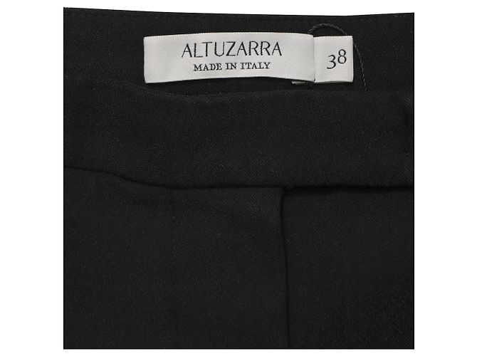 Altuzarra Rock mit Schlitz aus schwarzer Wolle - Ansicht 2