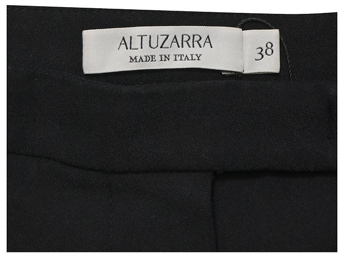 Altuzarra Rock mit Schlitz aus schwarzer Wolle - Ansicht 5