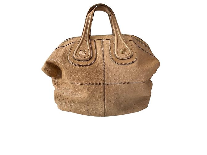Givenchy Calfskin Ostrich Embossed Medium Nightingale Handbag - view 2